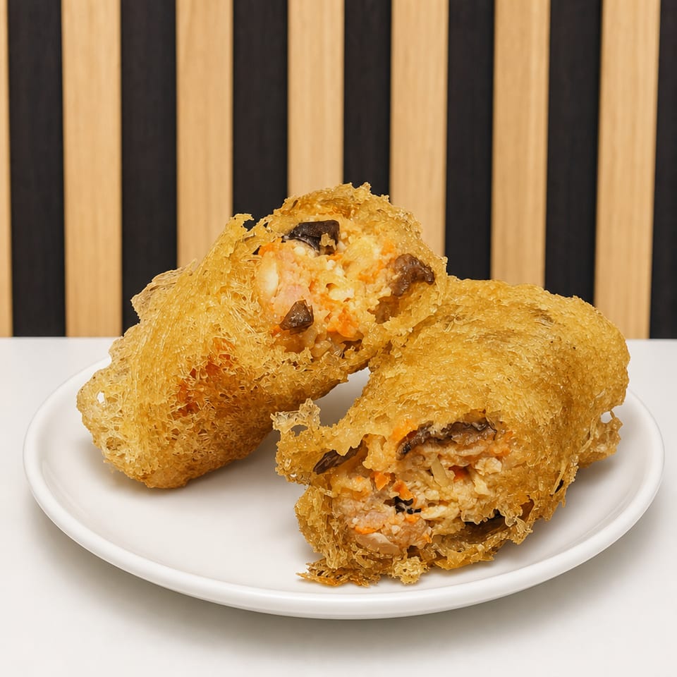 Netted Egg Roll.