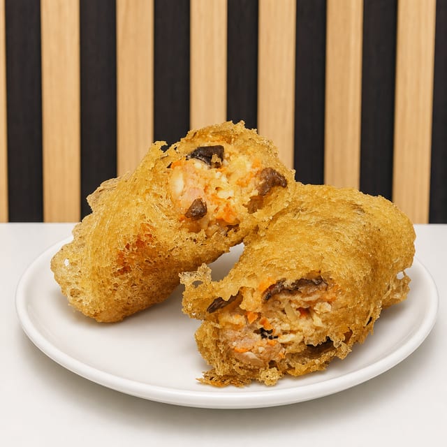 Netted Egg Roll.